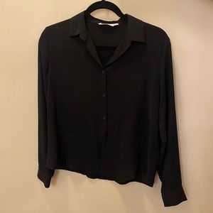 Black Button-down